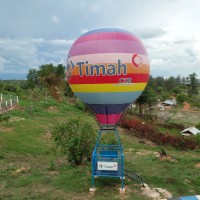 PT Timah Tbk Hadirkan Replika Balon Udara, Tambah Spot Foto di Bukit Samak Belitung Timur 
