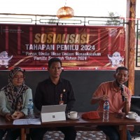 KPU Beltim Gelar Sosialisasi Tahapan Pemilu, " Peran Media Massa Sukseskan Pemilu 2024 "
