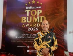 Perumda Tirta Yapono Ambon Raih Penghargaan Top BUMN Awards 2026