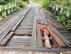 UPTD PJJID Wilayah II Melakukan Kegiatan Survei Kerusakan Jembatan Ruas jalan Simpang Mupa – Datah Dian