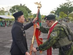 Wakil Bupati Kapuas Hulu Sukardi Hadiri Penyambutan Personel Satgas RI–PNG Mobile Yonif 644/Walet Sakti