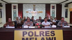 Kapolres Melawi Bersama Instansi Terkait Zoom Meeting Antisipasi Penomena El Nino “Godzilla”