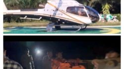 Evakuasi Dramatis Korban Laka Udara Helikopter PK-CFX di Sekadau, Tim Gabungan Tempuh Medan Terjal di Tengah Malam