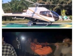 Evakuasi Dramatis Korban Laka Udara Helikopter PK-CFX di Sekadau, Tim Gabungan Tempuh Medan Terjal di Tengah Malam