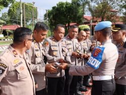 Tim Propam Polda Kalbar Gelar Gaktibplin di Polres Melawi, Periksa Kendaraan hingga Penampilan Personel