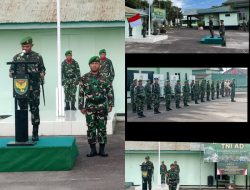 Pimpin Upacara 17-an, Dandim 0414/Belitung Bacakan Amanat KASAD Terkait Antisipasi Kekeringan Ekstrem