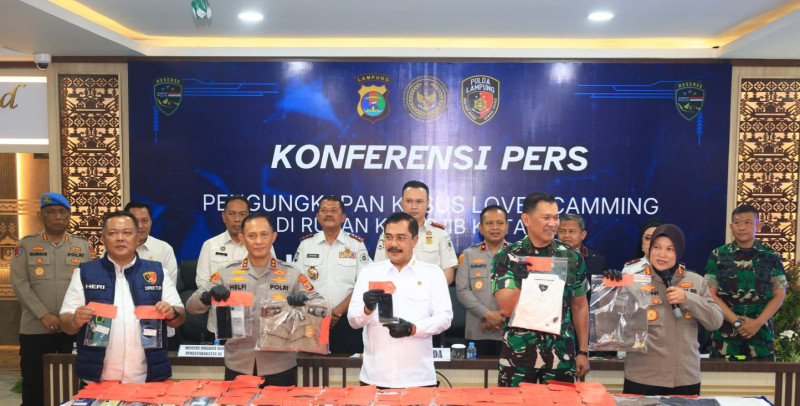 Polda Lampung Ungkap Sindikat Love Scamming dari Dalam Lapas, Kerugian Korban Tembus Rp1,4 Miliar
