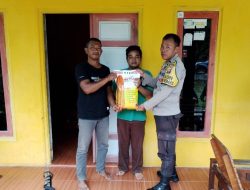 Polsek Nanga Pinoh Bersama Poktan Sari Mulyo Menanam Jagung