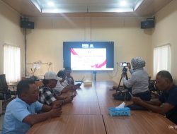 Jurnalis Beltim Guna Perkuat Sinergitas, Ikuti Vicon Seminar Dan Dialog Publik Di Polres Beltim