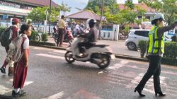 Satlantas Polres Melawi Gelar Ploting Poin Pagi, Tingkatkan Ketertiban Berlalu Lintas di Nanga Pinoh