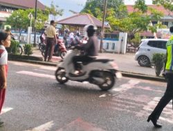 Satlantas Polres Melawi Gelar Ploting Poin Pagi, Tingkatkan Ketertiban Berlalu Lintas di Nanga Pinoh