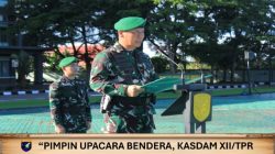 Kasdam XII/Tpr Pimpin Upacara Bendera Sampaikan Amanat Kasad
