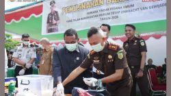 Wakil Ketua DPRD Kapuas Hulu Hadiri Pemusnahan Barang Bukti di Kejaksaan Negeri Kapuas Hulu