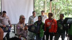 Bangun Sinergitas, Korlantas Polri Gelar Acara “Polantas Menyapa Ojol” di Pontianak