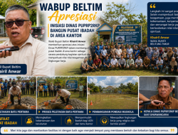 Wabup Beltim Apresiasi Inisiasi Dinas PUPRP2RKP Bangun Pusat Ibadah di Area Kantor
