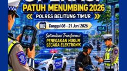 Bersiap! Polres Belitung Timur Gelar Operasi Patuh Menumbing 2026 Mulai 8 Juni, ETLE Jadi Fokus Utama