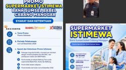 Perluas Ekosistem Nontunai, Bank Sumsel Babel Manggar Gelar Promo QRIS Potongan Rp 50 Ribu di Tiga Swalayan Besar