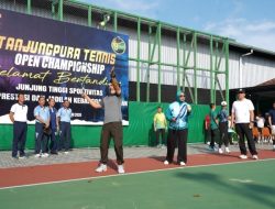 Sambut HUT Ke-68 Kodam XII/Tpr, Pangdam Mayjen TNI Novi Rubadi Sugito Buka Tanjungpura Tennis Open Championship