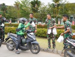 Wujud Kepedulian Sesama, Kodam XII/Tpr Bagikan Nasi Kotak dalam Aksi Jumat Berkah