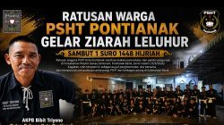 Menjaga Warisan Spiritual Perguruan, PSHT Pontianak Gelar Ziarah Tahunan 1 Suro
