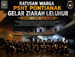 Ratusan Warga PSHT Pontianak Gelar Ziarah Leluhur Sambut 1 Suro 1448 Hijriah