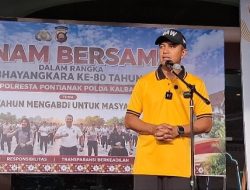 Polresta Pontianak Gelar Olahraga Bersama Masyarakat Meriahkan Hari Bhayangkara ke-80
