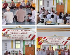 Polsek Ella Hilir bersama Masyarakat Gelar Zikir dan Doa Bersama