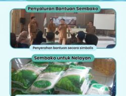 Antisipasi Dampak Angin Kencang, Pemkab Beltim Salurkan Bantuan Sembako Untuk Nelayan di Gantung
