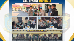Dandim 0414/Belitung Lakukan Kunjungan Silaturahmi Ke Mapolres Beltim Guna Perkuat Kamtibmas