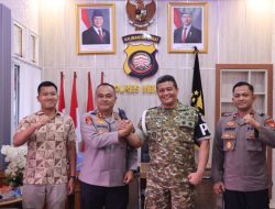 Kapolres Melawi Terima Hangat Kunjungan Dandenpom XII/1 Stg