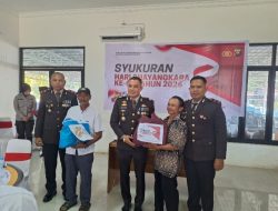 Kabag Ops Polres Ketapang Gelar Syukuran Hari Bhayangkara ke-80 Bersama TKBM dan Nelayan di Pelabuhan Sukabangun