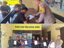 Para Pembalap Liar di Ella Hilir Terjaring Operasi,Jalani Proses Penyelesaian di Kantor Polisi