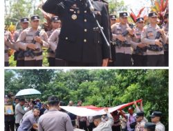 Polres Melawi Berikan Penghormatan Terakhir Kepada Aiptu M.T.L Tobing