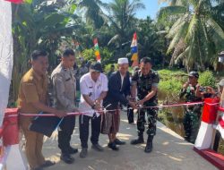 Program Presiden RI Kembali Wujudkan Harapan Warga, Jembatan Komposit di Bakau Besar Darat Rampung Dibangun