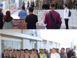 Polres Melawi Melaksanakan Pengamanan Humanis Aksi Serikat Petani Indonesia Datangi Kantor Bupati 