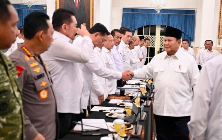 Menhan Ikuti Sidang Kabinet Paripurna di Istana Negara