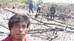 Tim UPT KPH Sintang Timur Lakukan Ground Check Kebakaran Lahan di Desa Pelaik