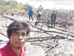 Tim UPT KPH Sintang Timur Lakukan Ground Check Kebakaran Lahan di Desa Pelaik