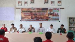 Polsek Nanga Pinoh Hadiri Pembentukan dan Pelatihan Masyarakat Peduli Api Desa Semadin Lengkong