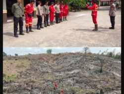 Polsek Nanga Pinoh Bersama KPH dan Daops Manggala Agni Ground Check Hot Spot