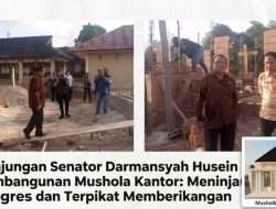 Gotong Royong di Balik Tembok Kantor: Aparatur PUPRP2RKP Beltim Bangun Mushola Swadaya, Senator Babel Darmansyah Husein Terpikat Menyumbang