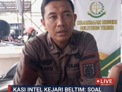 Kasi Intel Kejari Beltim Sebutkan Bahwa Soal Kadar 104,4 Ton Timah PT MCM Itu Ranah Mutlak Lab Kejagung
