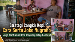 Strategi Cangkir Kopi: Cara Sertu Joko Nugroho Jaga Kamtibmas Desa Jangkang Tetap Kondusif