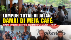 Lumpuh Total di Jalan, Damai di Meja Cafe: Siasat Kapolsek Gantung Redam Konflik Warga vs PT HPI
