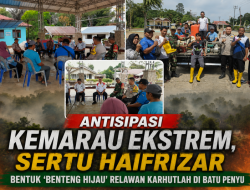 Antisipasi Kemarau Ekstrem, Sertu Haifrizar Bentuk ‘Benteng Hijau’ Relawan Karhutlah di Batu Penyu