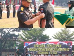 Kasdam XII/Tpr Tutup Dikmaba Infanteri, 121 Prajurit Siap Mengabdi