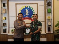 Perkuat Sinergitas TNI-Polri, Kapolres Melawi Silaturahmi ke Makodim 1205 Sintang