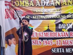 50 Anak Lomba Adzan di Tanjung Hilir Meriahkan HUT ke 81 Kemerdekaan RI