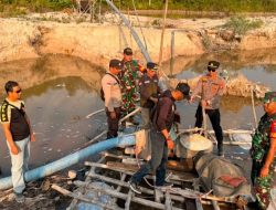 Sinergi TNI-Polri dan Pemerintah Kecamatan, Tertibkan Aktivitas PETI di Pengkadan 