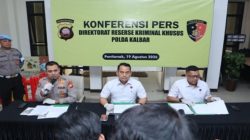Polda Kalbar Kembali Ungkap Akitivitas Tambang Ilegal ,Amankan 13 Tersangka dan Sita 3,4 Kg Emas